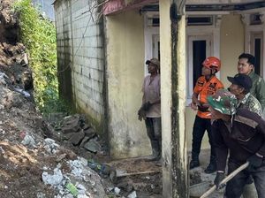 Longsor 3,5 Meter Terjang Sukaharja Bogor, 1 Orang Luka