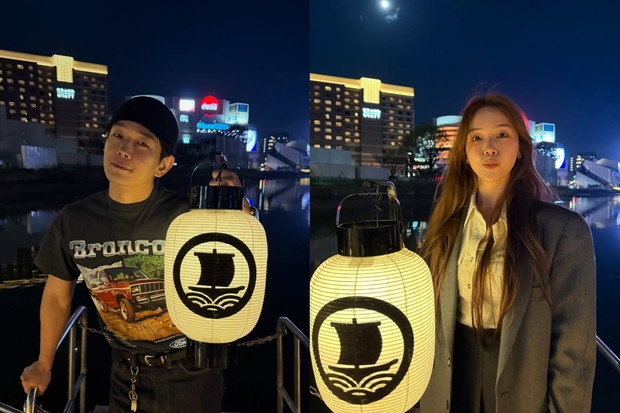 Potret On Joo Hwan dan Minah Girl's Day dalam lovestagram terbaru.