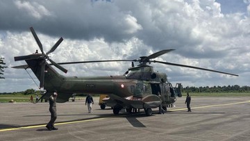 Heli Super Puma Dikerahkan Cari Helikopter Hilang Kontak di Sekadau Kalbar