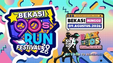Pengalaman Lari 5K dengan Nuansa Festival 90-an yang Bikin Nostalgia