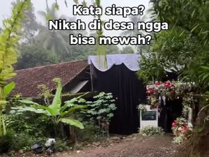 Nggak Nyangka, Resepsi Pernikahan di Halaman Rumah di Desa Ini bak Hotel Mewah