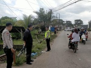 Pemotor di Palembang Tewas Usai Tabrakan dengan Fuso