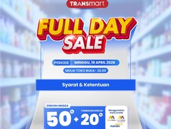 Yuk Serbu Transmart Full Day Sale! Ada Diskon Melimpah 50% + 20%