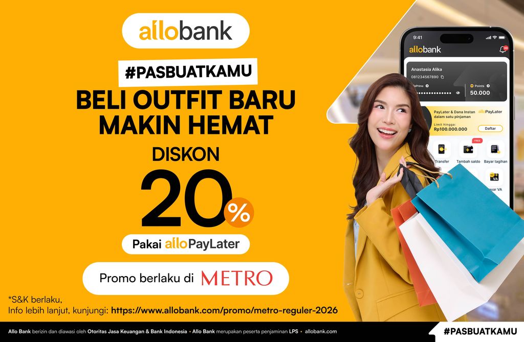 Promo METRO dengan Allo PayLater