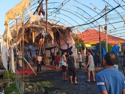 Tenda Pelaminan di Sinjai Kebakaran Jelang Pesta Pernikahan