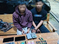 Polda Jateng Bekuk 2 Kurir Sabu Modus Sistem Tempel di Karanganyar