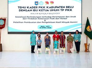 Kunjungi Belu NTT, Ketum TP PKK Dorong Perlindungan Perempuan dan Anak