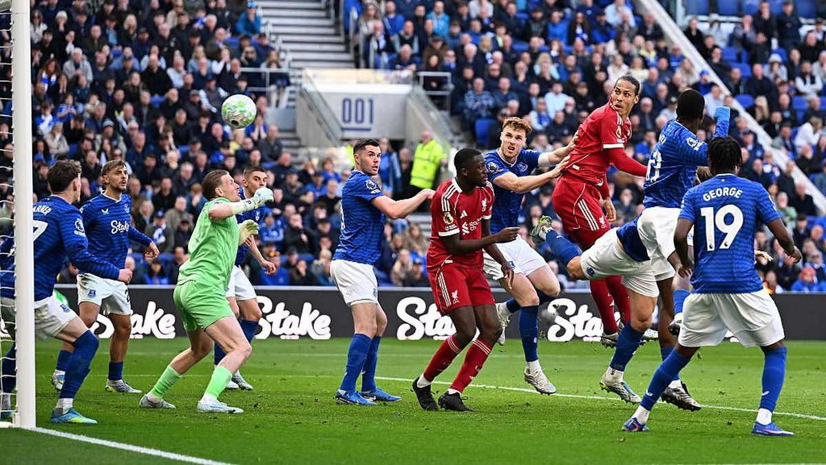 Momen gol Virgil Van Dijk. (Foto: Liverpool FC via Getty Images/Liverpool FC)