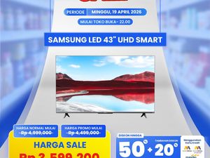 LED 43 UHD Smart TV Diskon Gede di Transmart Full Day Sale