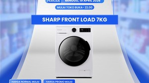 Mesin Cuci Front Load 7KG Cuma Rp 4 Jutaan di Transmart Full Day Sale