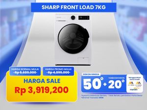 Mesin Cuci Front Load 7KG Cuma Rp 4 Jutaan di Transmart Full Day Sale