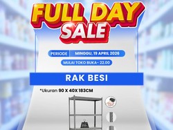 Buruan ke Transmart Full Day Sale, Beli Rak Besi Diskonnya Jumbo