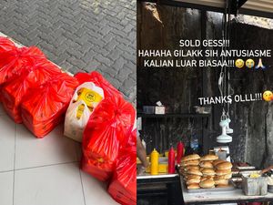 Antrean Aldis Burger Membludak, Jastip Ini Kebanjiran Order 138 Burger!