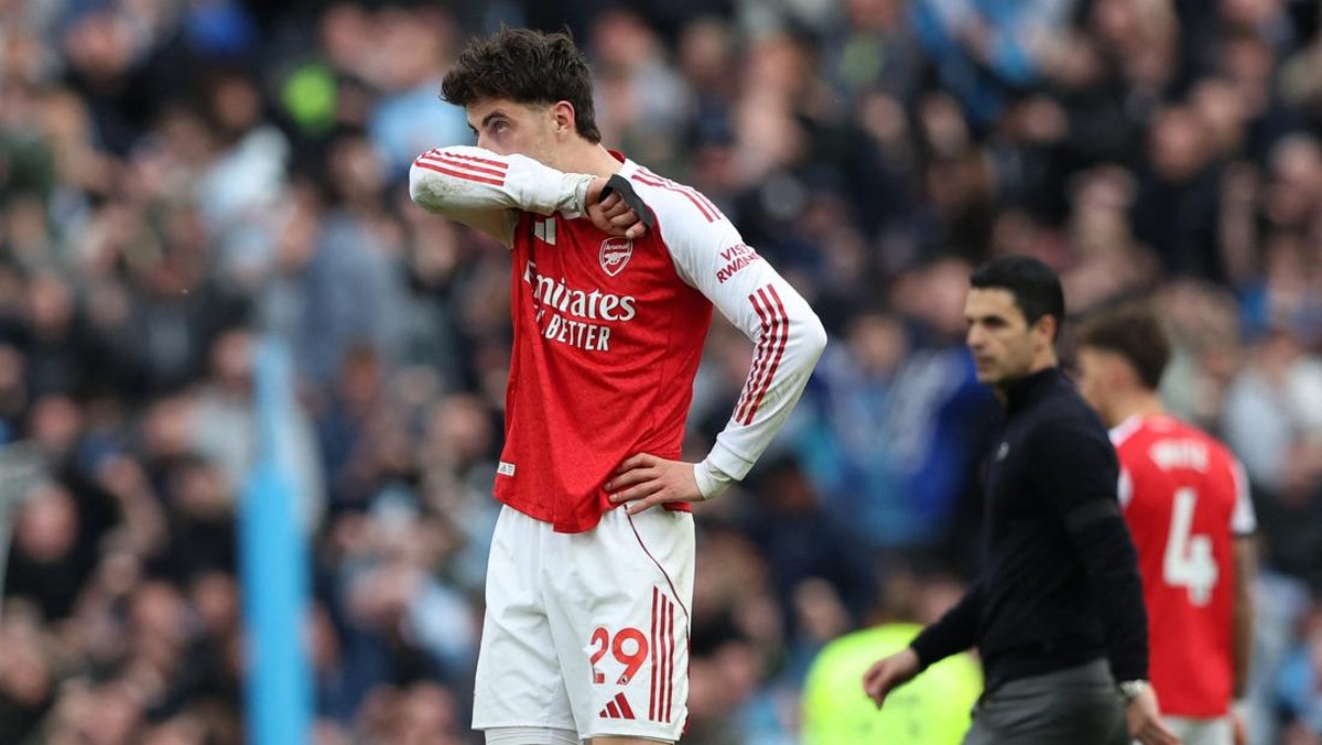 Arsenal dikalahkan Manchester City 1-2 dalam lanjutan Premier League (Foto: REUTERS/Scott Heppell)