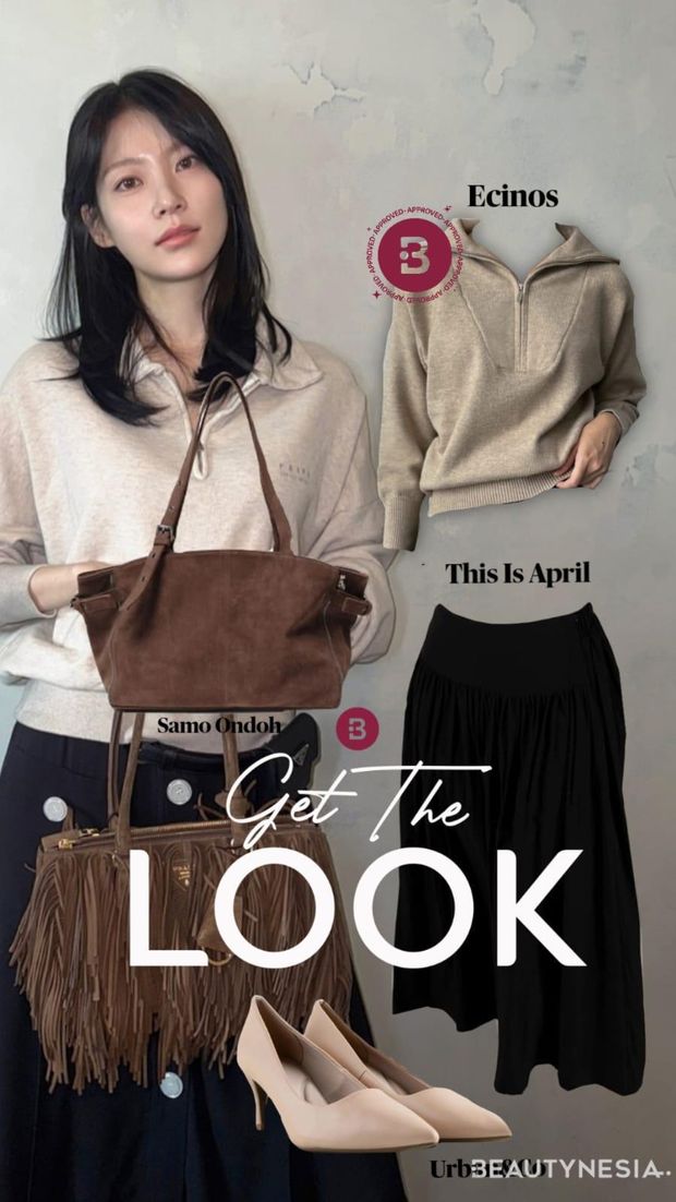 Get The Look: Tampil Beda Pakai Sweater ala Gong Seung Yeon