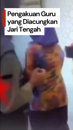 Video Pengakuan Guru yang Diacungkan Jari Tengah oleh Siswanya 
