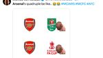 Meme Botol hingga Analogi Kelinci-Bebek Ledek Arsenal yang Dijegal Man City
