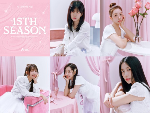 Apink melakukan pemotretan khusus untuk memperingati hari anniversary ke-15 tahun grup.
