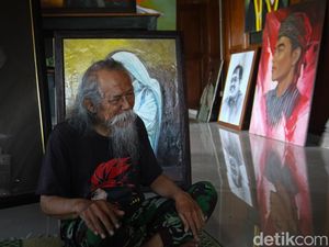 Penampakan Lukisan Gibran Karya Mbah Kibar yang Sold Out buat Bayar Utang