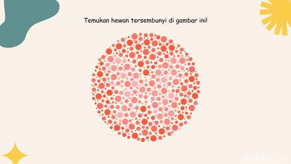 Tes Buta Warna Ini Bikin Mata Terkecoh, Bisa Tebak Apa Hewannya?