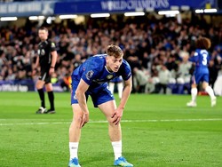 Penyerang Liam Delap sudah 20 laga tanpa gol buat Chelsea (Getty Images/Julian Finney)