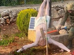 Tentara Israel Rusak Patung Yesus di Lebanon, Umat Kristen AS Geram!