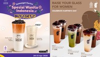 7 Promo Spesial Hari Kartini, Beli Kopi hingga Milk Tea dengan Harga Cuan!
