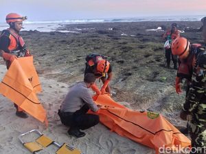 Identitas Pria Tewas di Pantai Gau Terungkap, Terseret Arus dari Melasti