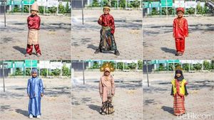 Semarak Hari Kartini, Anak TK Tampil Percaya Diri Pakai Baju Adat