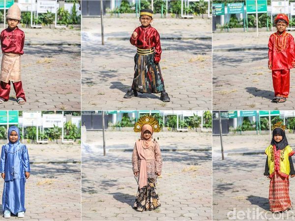 Semarak Hari Kartini, Anak TK Tampil Percaya Diri Pakai Baju Adat