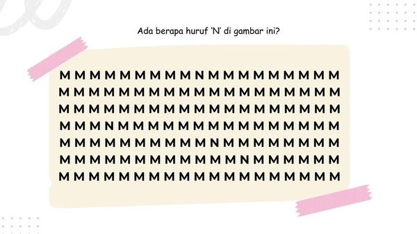 Ada Huruf yang Nyasar di Permainan Gambar Ini, Tak Banyak yang Bisa Temukan
