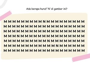 Ada Huruf yang Nyasar di Permainan Gambar Ini, Tak Banyak yang Bisa Temukan