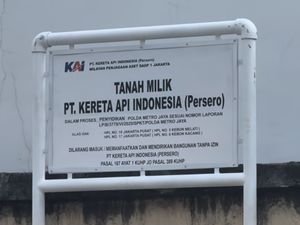 Plang KAI Resmi Berdiri di Lahan yang Diklaim Hercules, Ini Penampakannya