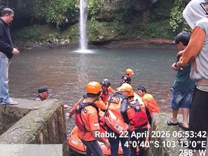 Pemuda di Pagar Alam Tewas Tenggelam Saat Mandi di Curup Mangkok
