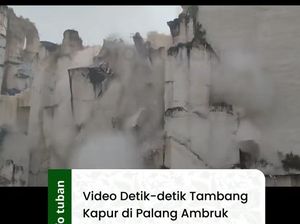 Viral Tebing Kapur Setinggi Puluhan Meter di Tuban Ambruk, Ini Faktanya