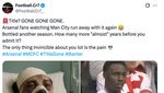 Arsenal Digusur City, Ini Meme Kocak Sang Gajah Jatuh Lagi dan Lagi