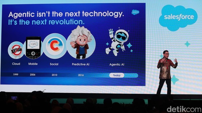 Wamen Silmy Tekankan Peran AI bagi Daya Saing RI Wakil Menteri Imigrasi dan Pemasyarakatan Silmy Karim menekankan pentingnya lompatan besar dalam meningkatkan daya saing nasional. Hal itu disampaikannya dalam Agentforce World Tour Jakarta 2026 di Jakarta, Kamis (23/4/2026).