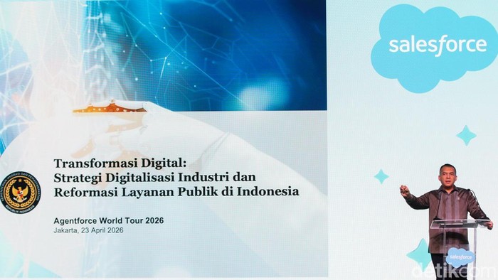 Wamen Silmy Tekankan Peran AI bagi Daya Saing RI Wakil Menteri Imigrasi dan Pemasyarakatan Silmy Karim menekankan pentingnya lompatan besar dalam meningkatkan daya saing nasional. Hal itu disampaikannya dalam Agentforce World Tour Jakarta 2026 di Jakarta, Kamis (23/4/2026).