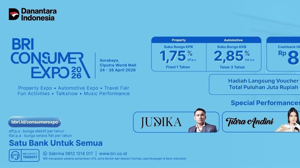 BRI Consumer Expo 2026: Kesempatan Emas Miliki Rumah Impian dengan Bunga KPR Spesial!