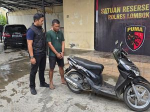 Nekat Curi Motor Tetangga, Pemuda 22 Tahun di Lombok Barat Ditangkap Polisi