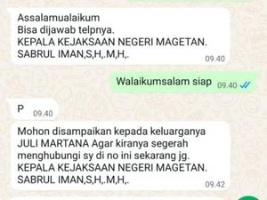 Penipu Ngaku Kajari Magetan Teror Keluarga Tersangka Korupsi Pokir DPRD