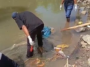 Mayat Wanita Mengapung di Sungai Gegerkan Warga Dompu yang Hendak Jumatan