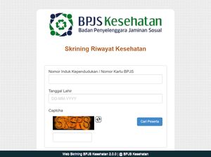 Tak Perlu Antre, Begini Cara Skrining Riwayat Kesehatan BPJS Secara Online