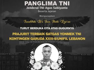 Prajurit TNI Kembali Gugur di Lebanon, Panglima Sampaikan Dukacita