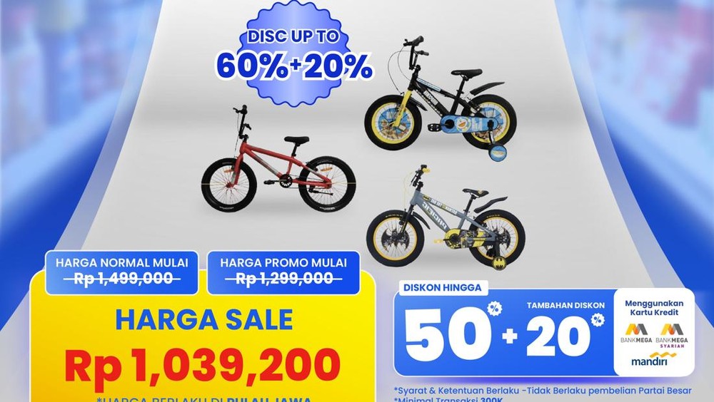 Transmart Full Day Sale: Sepeda Sejutaan Siap Diburu Konsumen!