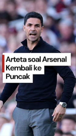 Video Arsenal Kembali ke Puncak, Arteta Bilang Begini