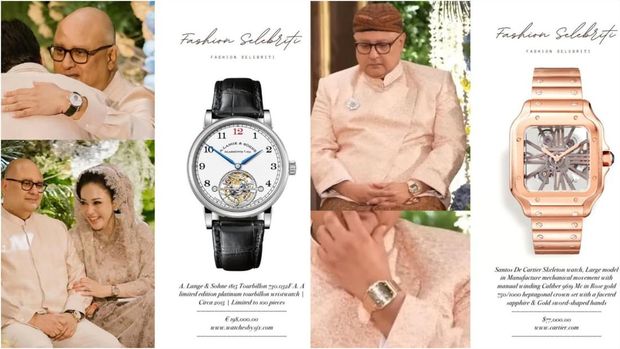 2 Jam Tangan Mewah Irwan Mussry di Siraman El Rumi, Segini Harganya