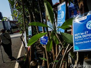 Bibit Pohon Gantikan Karangan Bunga di HUT Ke-27 Kota Depok