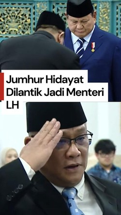 Video Momen Bos Buruh Jumhur Hidayat Dilantik Jadi Menteri LH