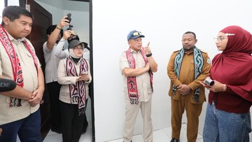 Mendagri Tinjau Kondisi Bangunan Program Perumahan Rakyat di Sorong